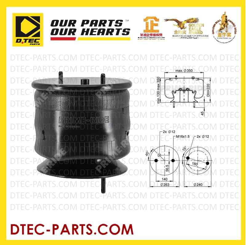 1R13.754 K124 FRONT AIR BELLOW (M16) | DTEC-PARTS